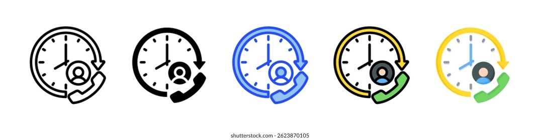 Supportive Service Icon Collection With Multiple Styles