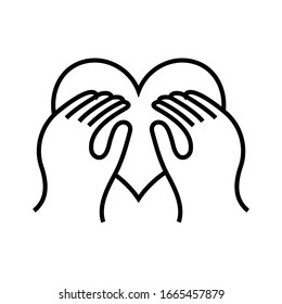 Supportive service line icon, concept sign, outline vector illustration, linear symbol.