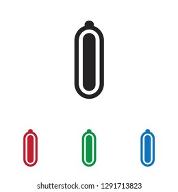 Suppository capsule vector icon 