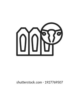 Suppository color line icon. Outline pictogram for web page.
