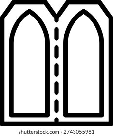 suppository line icon illustration vector