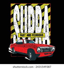 Supra Car t shirt design