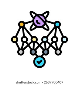 supremacy quantum computer color icon vector. supremacy quantum computer sign. isolated symbol illustration