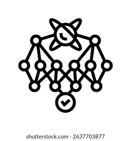 supremacy quantum computer line icon vector. supremacy quantum computer sign. isolated contour symbol black illustration