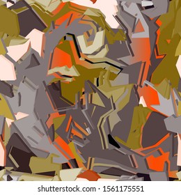 Suprematism 3d seamless composition with colorful geometrical elements for web design