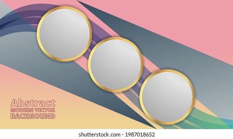 Suprematism geometric composition. Metallic golden motion 3d art elegant realistic geometric abstract modern vector background, luxury strong design cover, banner decoration, shiny