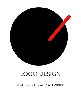 Suprematism logo design, abstract geometric template for brand identity, advertising, poster, banner, flyer, web, app vector Illustration on a white background