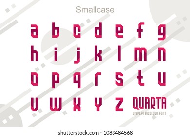 Suprematism style decorative alphabet, typeface. Pop art font for slogan graphic print, hipster fashion, geometric pattern, vintage poster Vector illustration