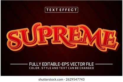 Supreme font Text effect editable