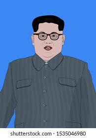 The Supreme Leader Of North Korea - Kim Jong-un In 2018 In Pyongyang