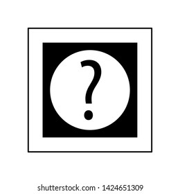 Suprise box with question symbol vector illustration graphic design
