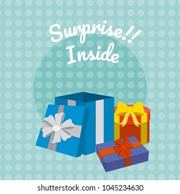 Suprise inside gift boxes
