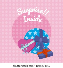 Suprise inside gift boxes
