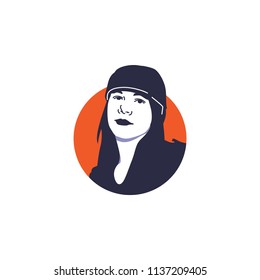 Surabaya, 18 July 2018, Axl Rose Vector Illustration Face Isolated