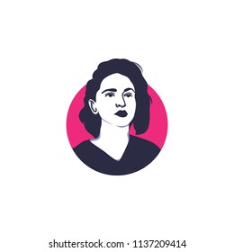 Surabaya, 18 July 2018, Madonna Face Vector Illustration Isolated