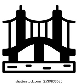 Ícone da ponte de Suramadu para web, app, infográfico, etc