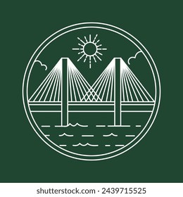 The Suramadu Bridge is a bridge that connects Surabaya, East Java, with Madura, East Java, in Indonesia. This bridge is the longest bridge in Indonesia with a length of around 5,438 meters.