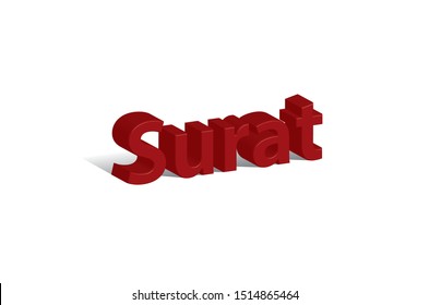 surat 3d typo, 3D typo - vrctor