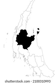 Surat Thani Province Thailand map asia