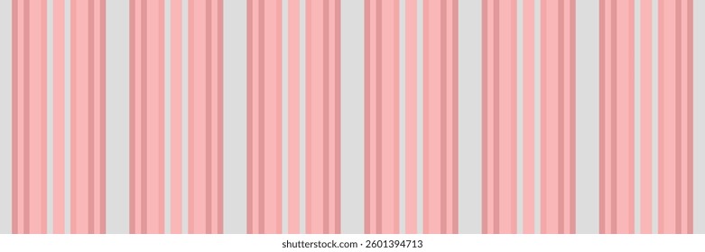 Surchase stripe pattern lines, harvest texture seamless background. Moom textile fabric vector vertical in red and light colors palette.
