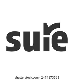 sure conceptual wormark logo typography