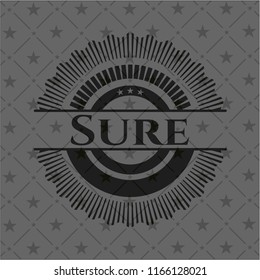 Sure dark badge