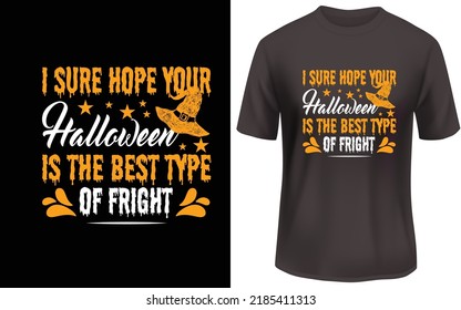 
Espero que tu halloween sea el mejor tipo de diseño de camisetas de susto