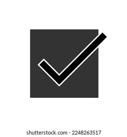 Icono seguro. Marcar símbolo.  Aplicado para elementos de diseño, presentación, sitio web o aplicaciones.