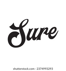 sure text on white background.