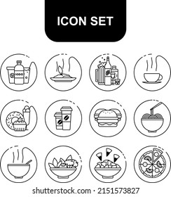 I'm sure these icons with food and drinks will be perfect for your design!