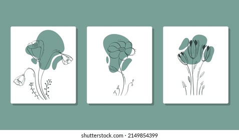 I'm sure this line drawing of spring flowers will be great for your designs.