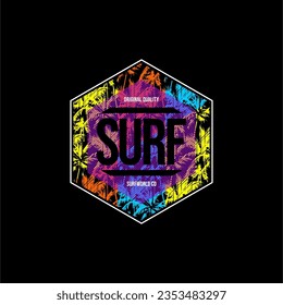 surf abstract simple vintage vector