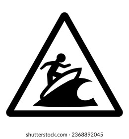 Surf Area Symbol Sign,Vector Illustration, Isolate On White Background Label. EPS10