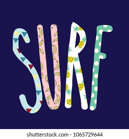 surf art illustration vector 
