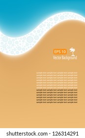 Surf background with space for your text