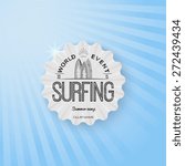 Surf badges logos and labels for any use,  EPS10