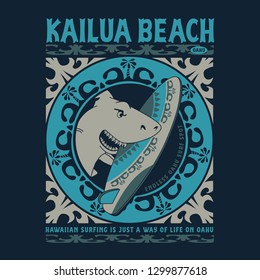 Surf beach typography, tee shirt graphics, vectors