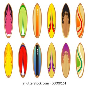 Surf Board Designs Set 1