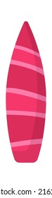 Surf board Extreme Sport. Vector illustration
