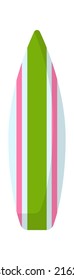 Surf board Extreme Sport. Vector illustration