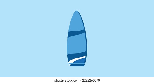 Surf Board Flat Design Vector Art Illustration Graphic Design.eps