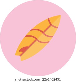 Diseño de iconos de vectores planos Surboard