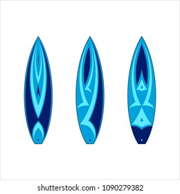 Surf Board Graphics, Stripe : Vinyl Ready Design Vector Art Illustration