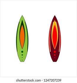 Surf Board Graphics, Stripe : Vinyl Ready Design Vector Art Illustration