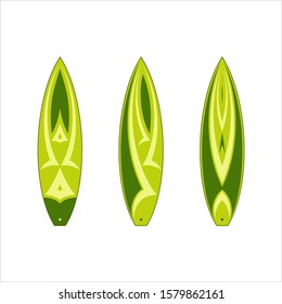 Surf Board Graphics, Stripe : Vinyl Ready Design Vector Art Illustration