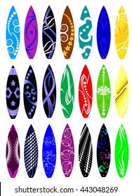 Surf Board Graphics, Stripe : Vinyl Ready Vector Art