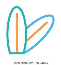 Surf board icon
