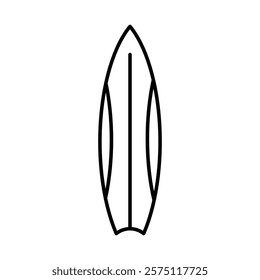 surf board icon Simple outline illustration