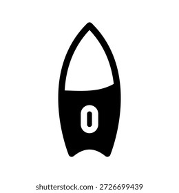 Ilustração de design de símbolo de vetor de ícone de placa de surfe