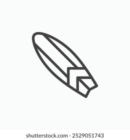 Surf board icons set. filled and line illustration
